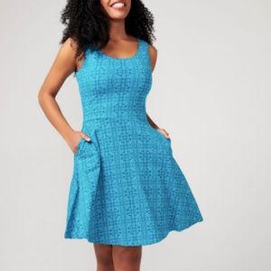 NEW PACT Organic Cotton Fit & Flare Dress Sundial